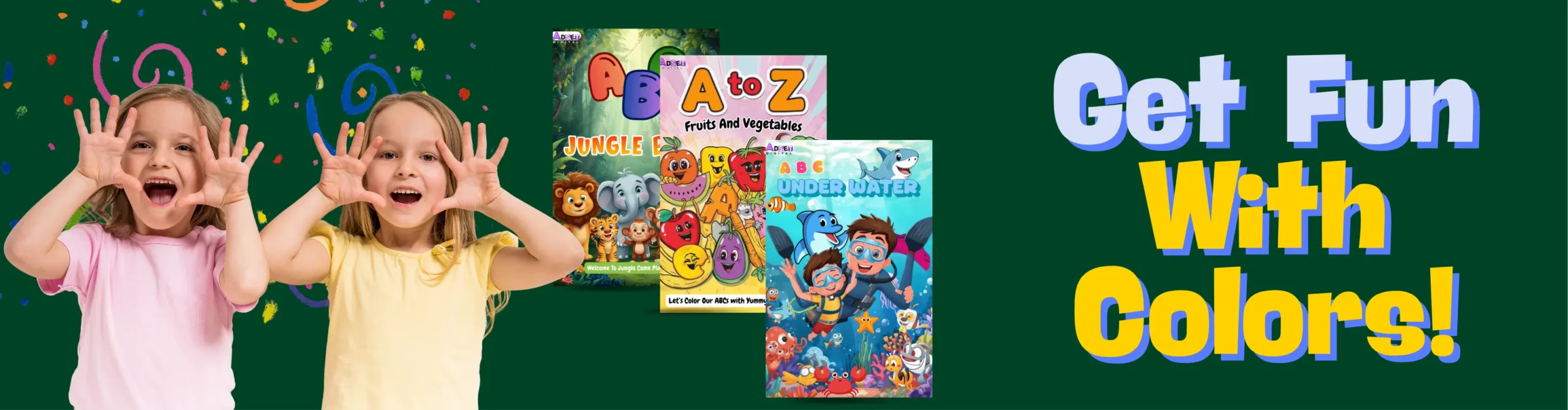 adset - kids colouring book